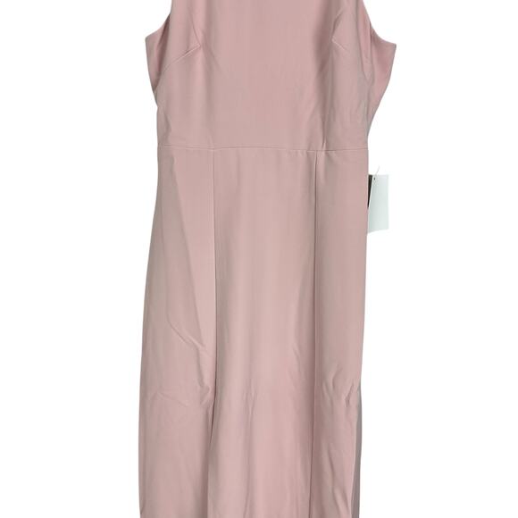 NWT Show Me Your MuMu Chicago High Neck Bodycon Gown Vintage Rose Crepe 2XS - Picture 7 of 14